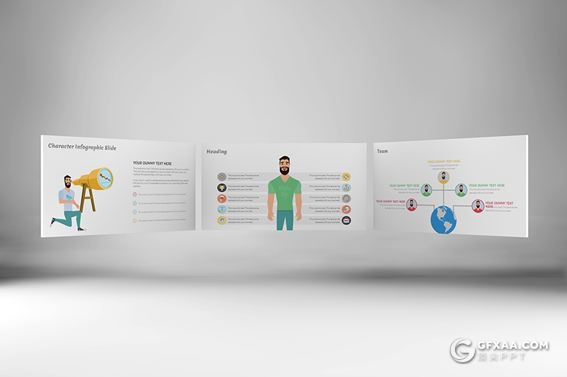 113页商务卡通人物图形国旗icon图标创意图形PPT模板 - 顶尖PPT