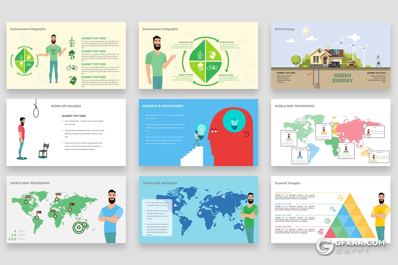 113页商务卡通人物图形国旗icon图标创意图形PPT模板 - 顶尖PPT