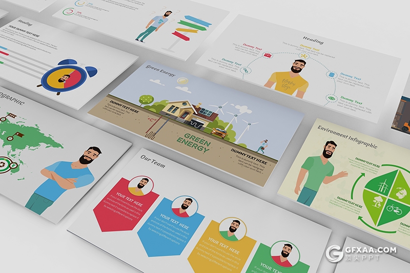 113页商务卡通人物图形国旗icon图标创意图形PPT模板 - 顶尖PPT