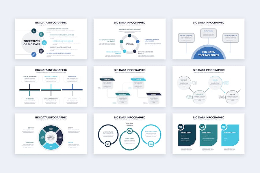 商业大数据图形PPT模板 - 顶尖PPT