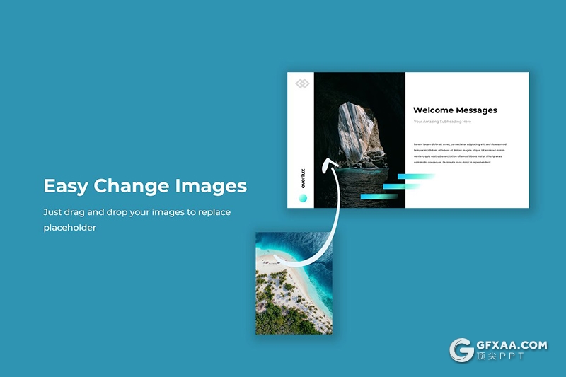 41页渐变色扁平化简约时尚风格keynote模板 - 顶尖PPT