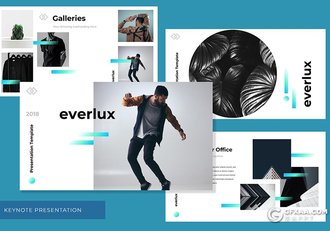 41页渐变色扁平化简约时尚风格keynote模板 - 顶尖PPT