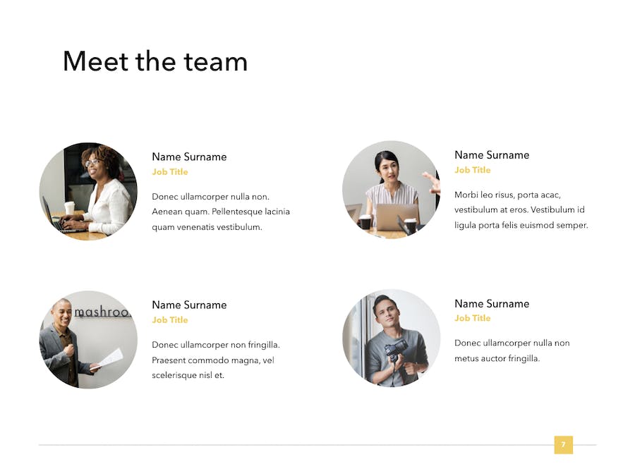 4:3尺寸国外公司人员介绍keynote模板 - 顶尖PPT