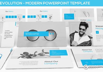30页扁平化简约商务多用途PPT模板 3种主题配色 - 顶尖PPT