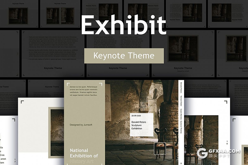 32页4:3尺寸规格简约大气风格keynote模板 - 顶尖PPT