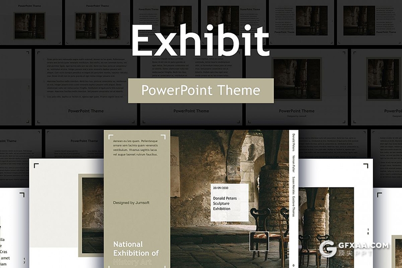 32页4:3尺寸规格简约大气风格PPT模板 - 顶尖PPT