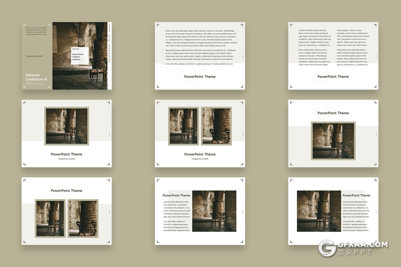 32页4:3尺寸规格简约大气风格keynote模板 - 顶尖PPT