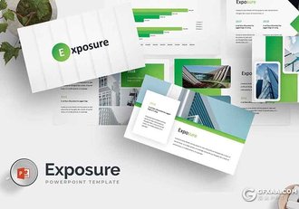 30页国外风格企业介绍工作汇报计划ppt模板 5种主题配色 - 顶尖PPT