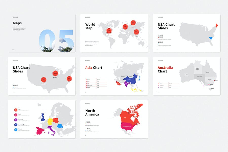 区块链技术介绍展示数据分析keynote模板 - 顶尖PPT