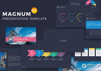 43页多色搭配商务工作计划汇报PPT模板 黑白两种底色 - 顶尖PPT
