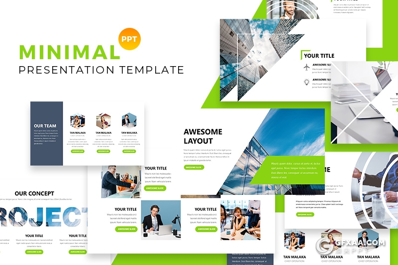 101页简约风格欧美商务多用途PPT模板 - 顶尖PPT