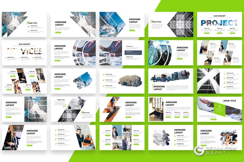 101页简约风格欧美商务多用途keynote模板 - 顶尖PPT
