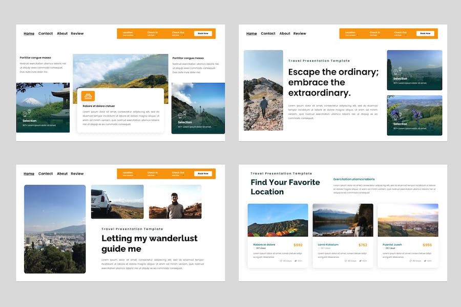 专业多用途旅游行业Keynote演示模板 - 顶尖PPT