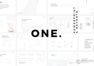 66页国外极简文艺唯美风格keynote模板 - 顶尖PPT