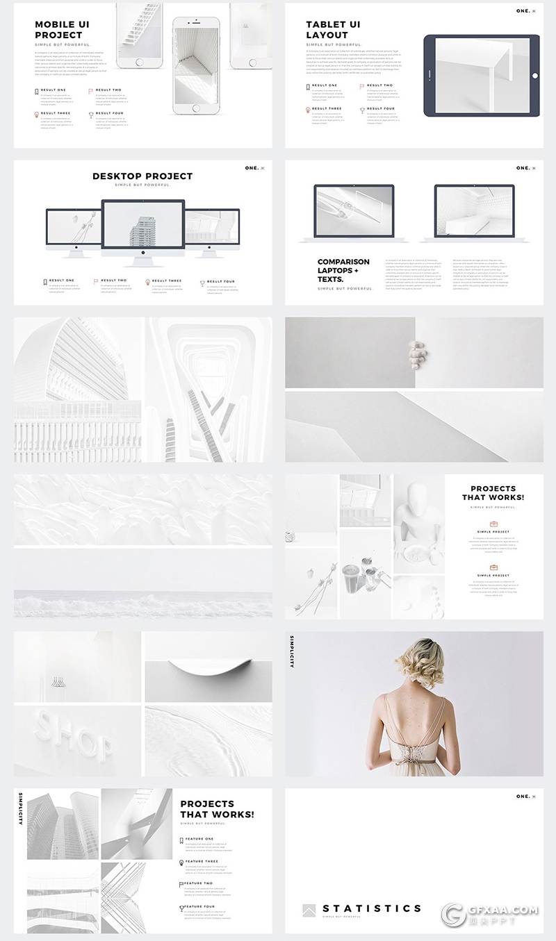 66页国外极简文艺唯美风格keynote模板 - 顶尖PPT