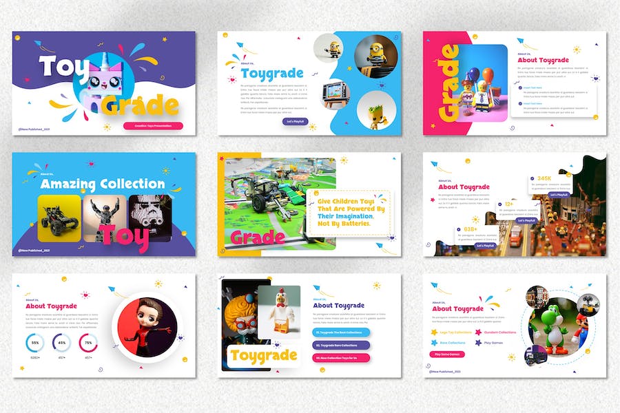 儿童玩具PPT模板 - 顶尖PPT