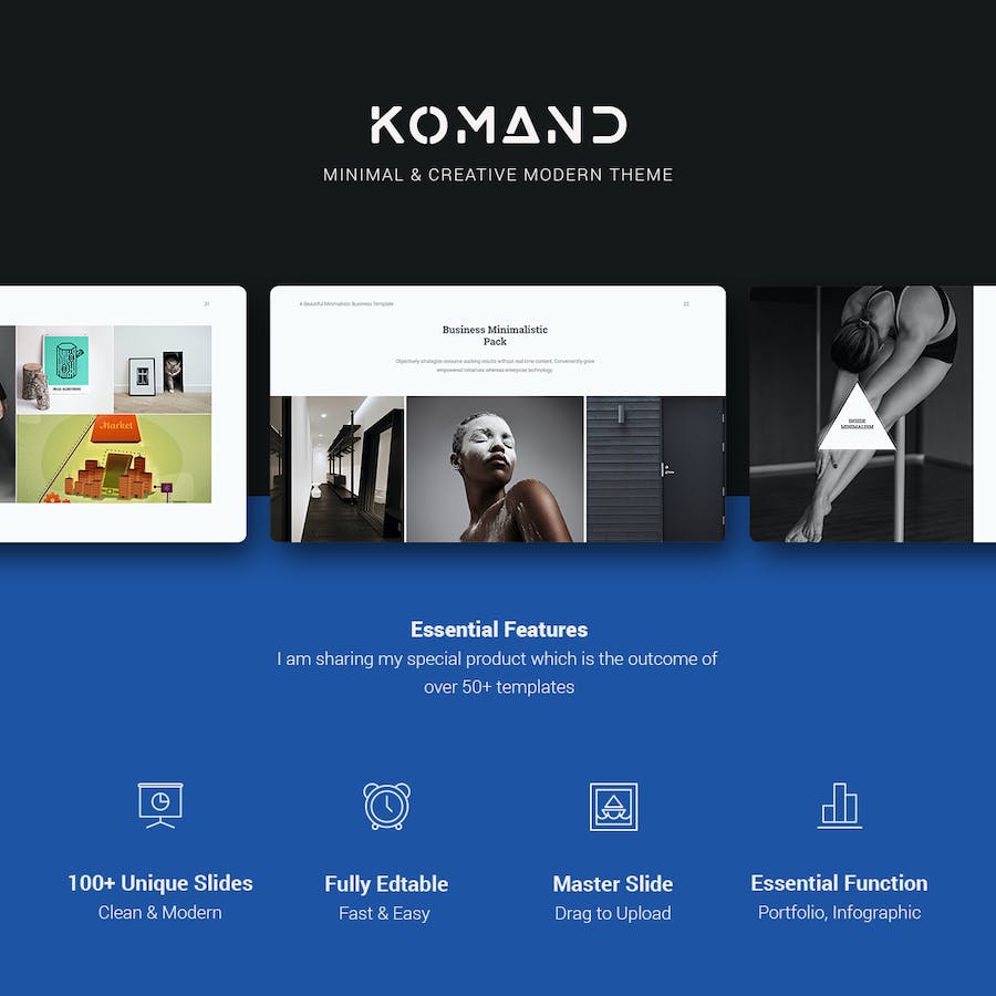 极简风格创意公司作品案例展示商务合作keynote模板 - 顶尖PPT