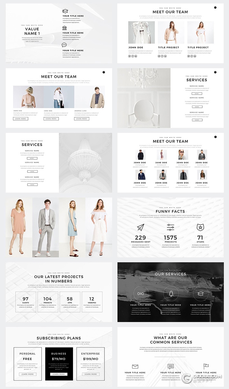 110页简约文艺唯美风格keynote多个国家地图图标key模板 - 顶尖PPT