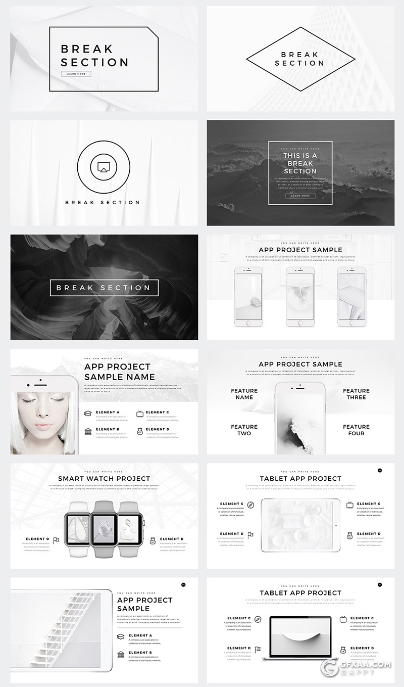 110页简约文艺唯美风格keynote多个国家地图图标key模板 - 顶尖PPT