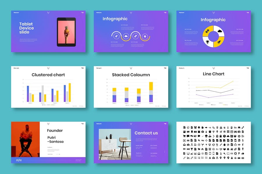 时尚现代商务企业品牌形象推广PPT模板 - 顶尖PPT