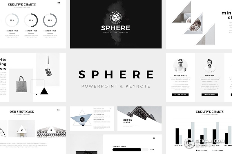 144页国外简约文艺风格商务多用途keynote模板 - 顶尖PPT