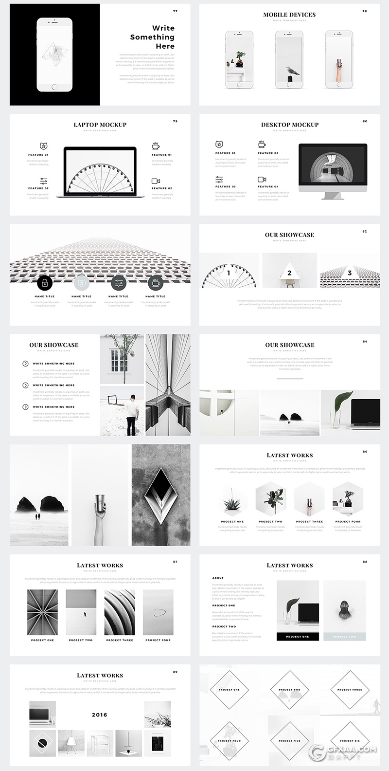 144页国外简约文艺风格商务多用途keynote模板 - 顶尖PPT