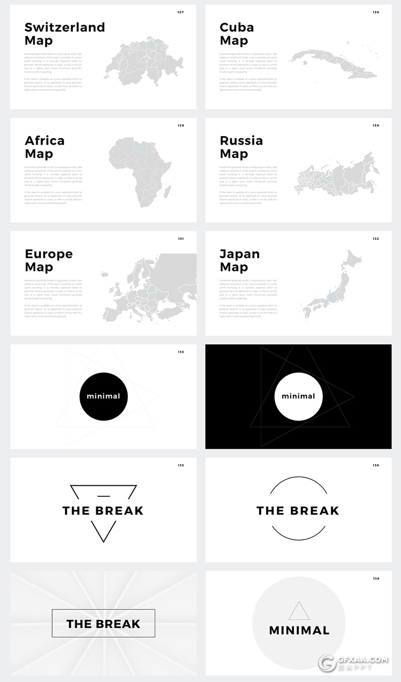 144页国外简约文艺风格商务多用途keynote模板 - 顶尖PPT