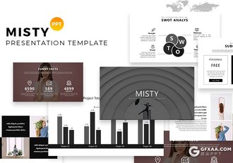 122页简约时尚风格摄影模特展示数据分析统计PPT模板 - 顶尖PPT