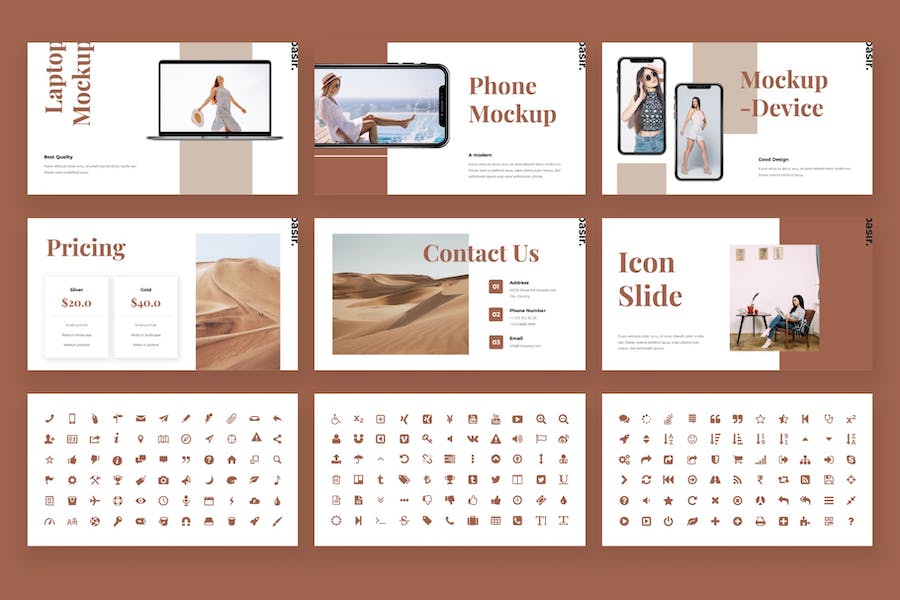 时尚杂志风格PPT模板 - 顶尖PPT