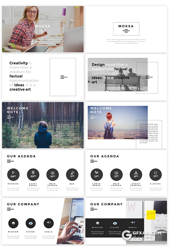 105页国外简约商务多用途PPT模板 - 顶尖PPT