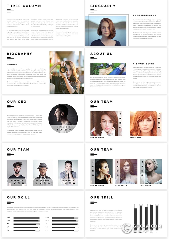 105页国外简约商务多用途PPT模板 - 顶尖PPT