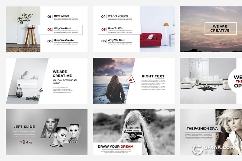 50页简约风格图文搭配企业介绍多用途PPT模板 - 顶尖PPT