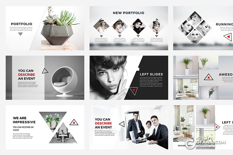 50页简约风格图文搭配企业介绍多用途PPT模板 - 顶尖PPT