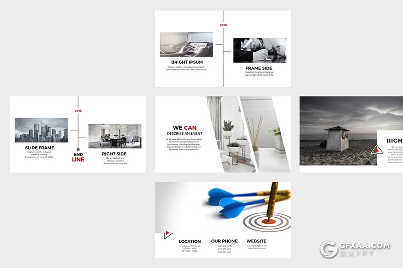 50页简约风格图文搭配企业介绍多用途PPT模板 - 顶尖PPT