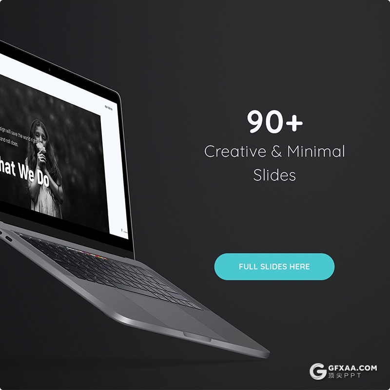 97页简约时尚风格国外商务汇报团队介绍ppt模板 - 顶尖PPT