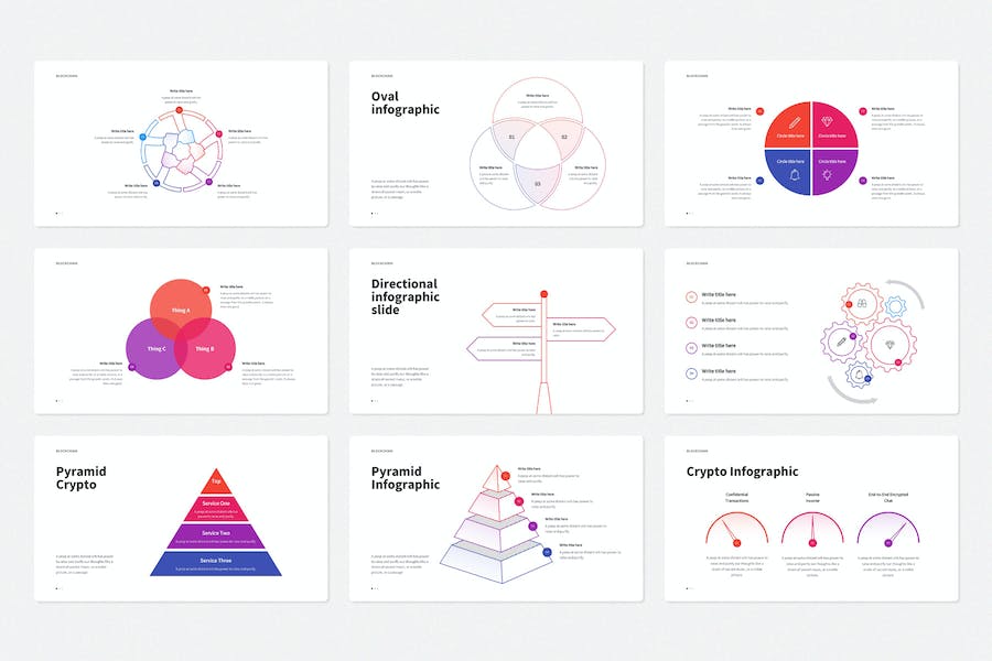 区块链技术介绍展示数据分析keynote模板 - 顶尖PPT
