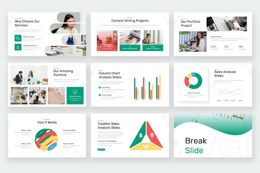 创作者文案策划公司PPT模板 - 顶尖PPT