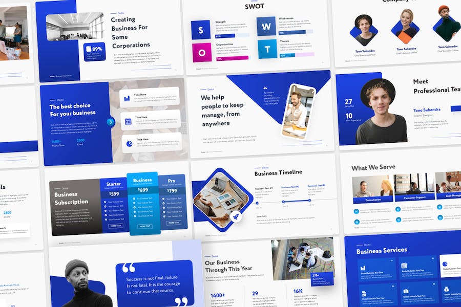 商业演讲项目展示Keynote模板 - 顶尖PPT