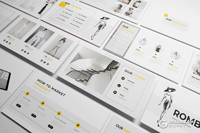 81页简约时尚风格欧美高端keynote模板 16:9和4:3两种尺寸 - 顶尖PPT