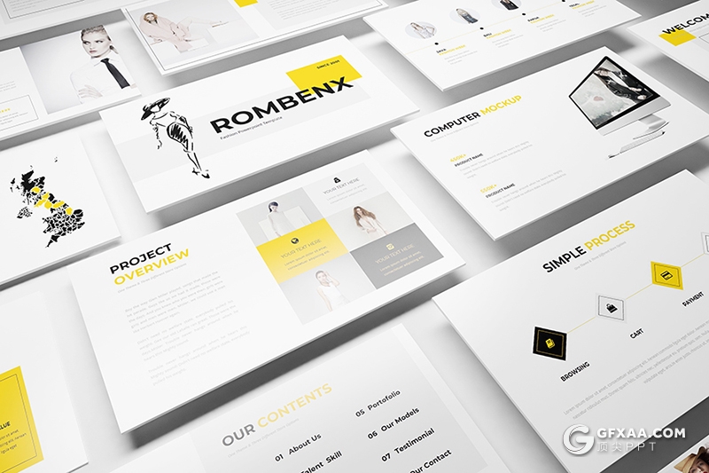 81页简约时尚风格欧美高端keynote模板 16:9和4:3两种尺寸 - 顶尖PPT