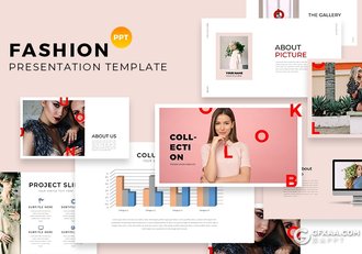 50页简约时尚杂志风格ppt模板 - 顶尖PPT