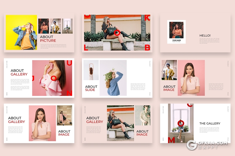 50页简约时尚杂志风格keynote模板 - 顶尖PPT