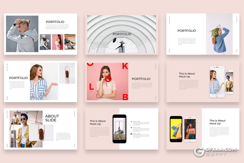 50页简约时尚杂志风格keynote模板 - 顶尖PPT