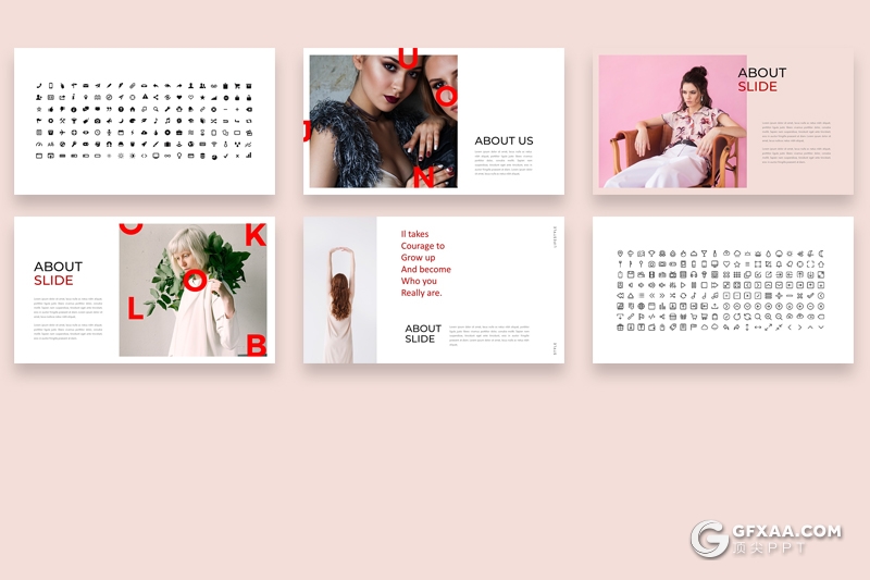 50页简约时尚杂志风格keynote模板 - 顶尖PPT