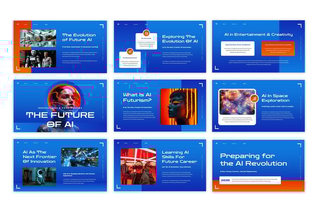 人工智能PowerPoint模板 - 顶尖PPT