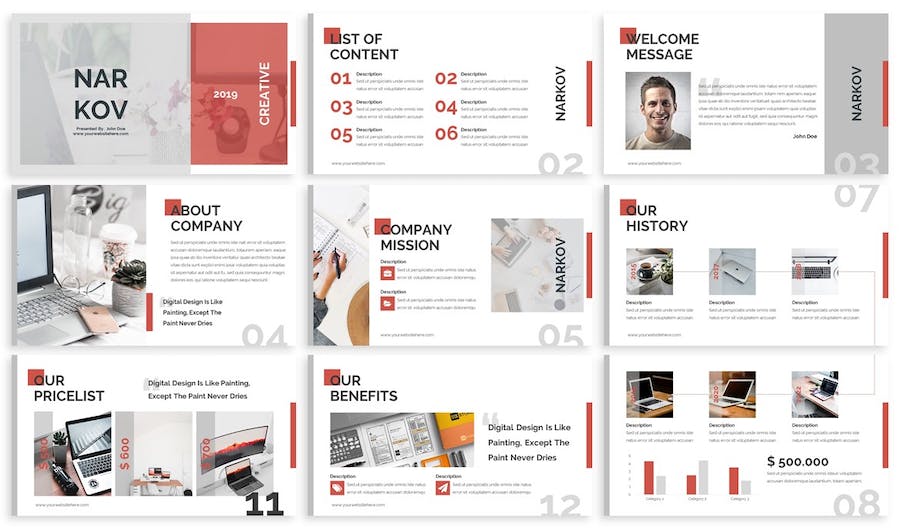 极简主义风格商务展示Keynote模板 - 顶尖PPT