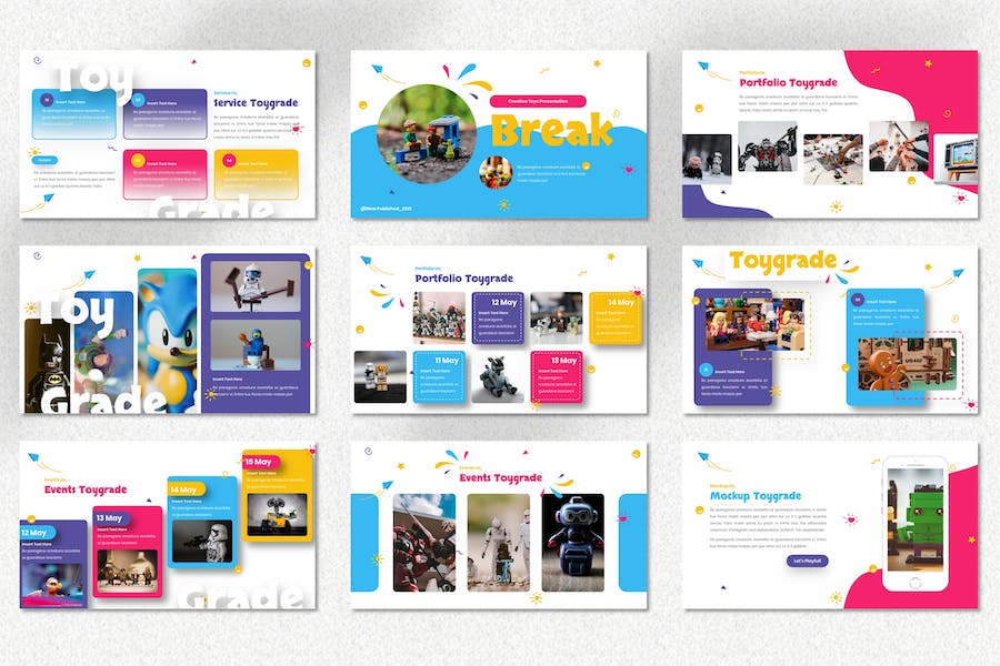 儿童玩具PPT模板 - 顶尖PPT