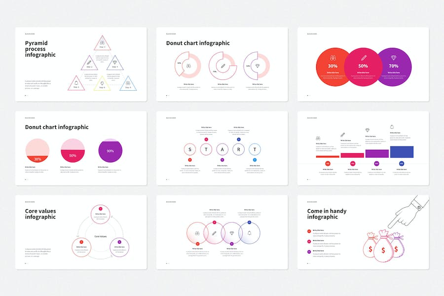 区块链技术介绍展示数据分析keynote模板 - 顶尖PPT