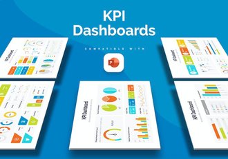 营销KPI数据监控分析信息图表PPT模板 - 顶尖PPT