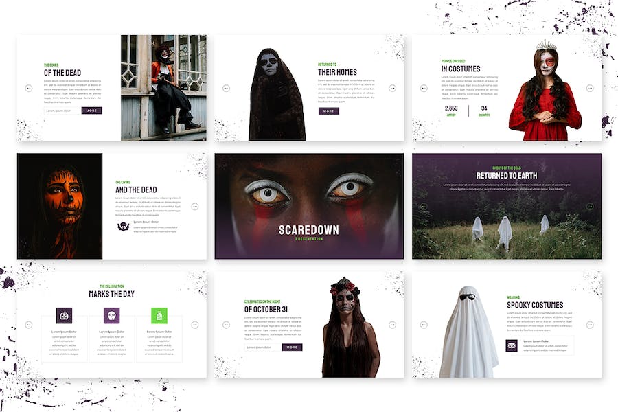 恶搞鬼屋探险活动策划PPT模板 - 顶尖PPT